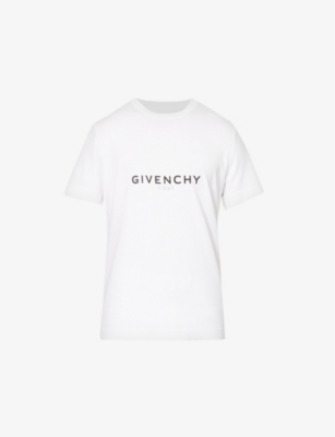 GIVENCHY: Logo-print oversized cotton-jersey T-shirt