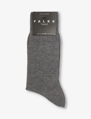 FALKE: Tiago ribbed stretch-organic cotton-blend crew socks
