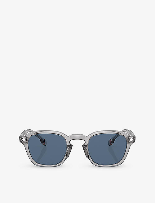 BURBERRY: BE4378U Percy square-frame acetate sunglasses
