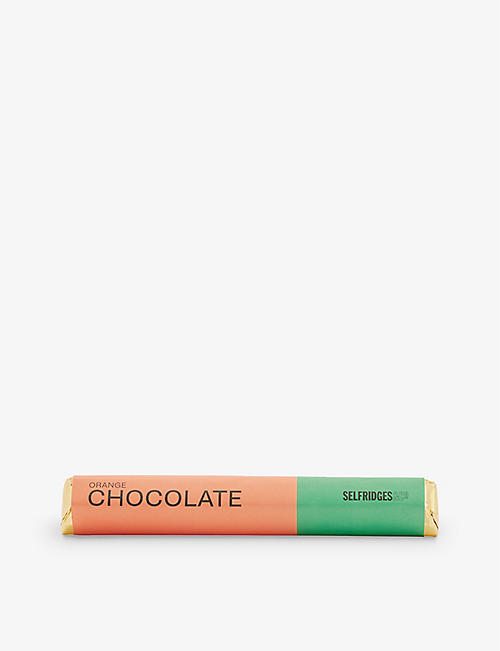 SELFRIDGES SELECTION: Orange milk chocolate bar 85g