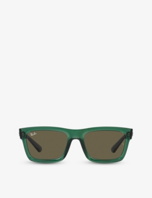 RAY-BAN: RB4396 Warren rectangle-frame acetate sunglasses