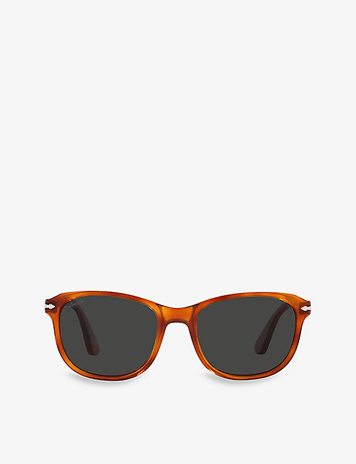 PERSOL: PO1935S tinted-lens pillow-frame acetate sunglasses