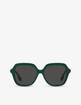 BURBERRY: BE4389 Joni square-frame brand-embellished acetate sunglasses