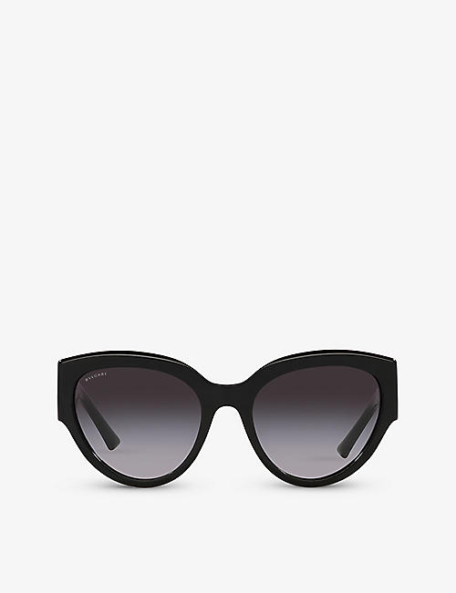 BVLGARI: BV8258 butterfly-frame acetate sunglasses