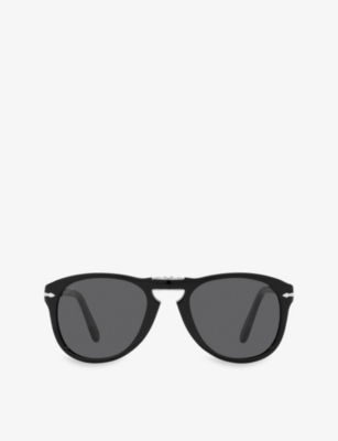 PERSOL: PO0714SM Steve McQueen pilot-frame and acetate sunglasses