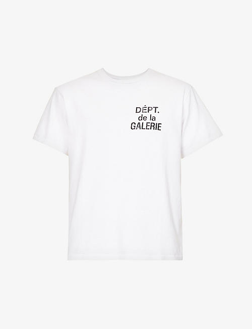 GALLERY DEPT: French branded-print cotton-jersey T-shirt