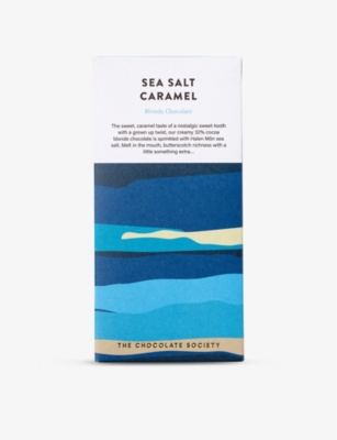 THE CHOCOLATE SOCIETY: Sea Salt Caramel blonde chocolate 80g