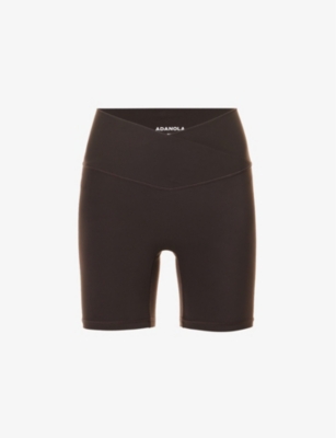 ADANOLA: Ultimate wrap-over high-rise stretch-woven shorts