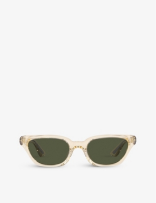 OLIVER PEOPLES: OV5512SU tinted-lens irregular-shape acetate sunglasses