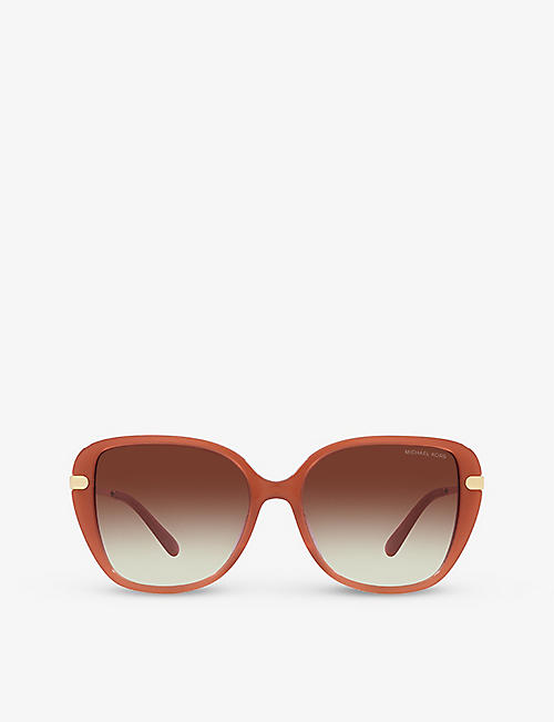 MICHAEL KORS: MK2185BU Flatiron square-frame acetate sunglasses