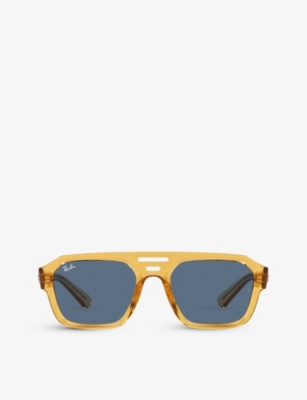 RAY-BAN: RB4397 Corrigan rectangle-frame acetate sunglasses