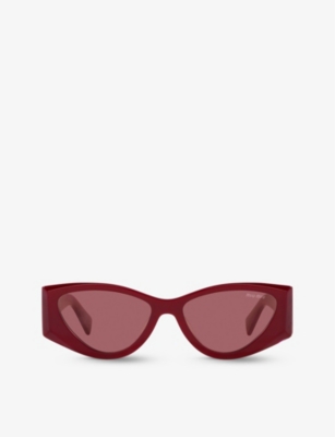 MIU MIU: MU 06YS cat-eye-frame acetate sunglasses