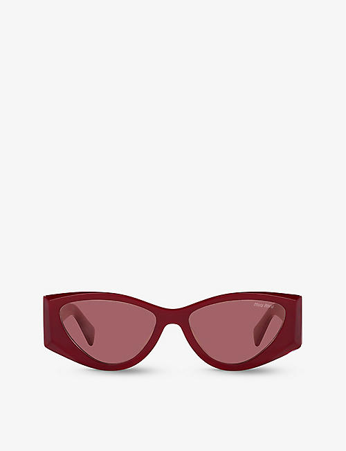 MIU MIU: MU 06YS cat-eye-frame acetate sunglasses