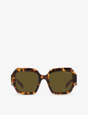 PRADA: PR 28ZS square-frame acetate sunglasses