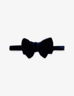 TOM FORD: Brand-tab adjustable-length woven-blend bowtie