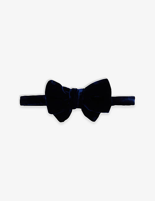 TOM FORD: Brand-tab adjustable-length woven-blend bowtie