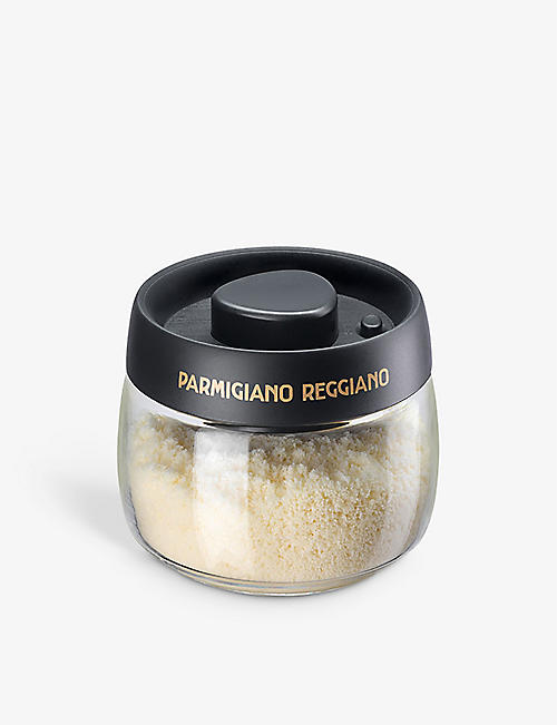 LA CREDENZA: Taroni Parmigiano Reggiano glass jar 10.4cm