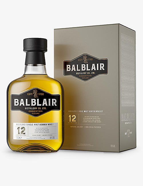 BALBLAIR: Balblair Distillery 12-year-old single-malt Scotch whisky 700ml