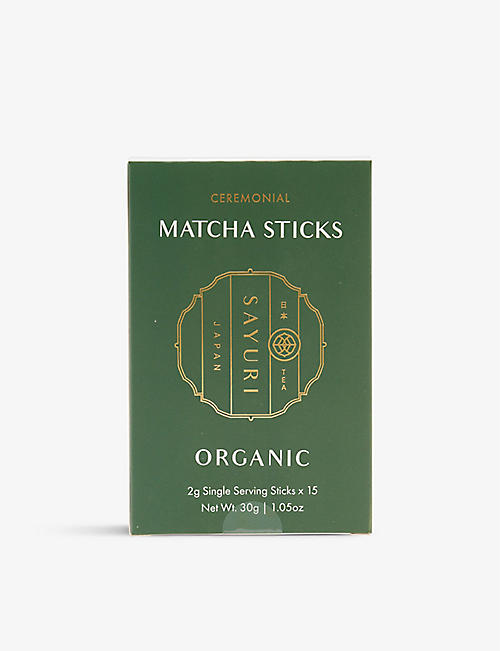 SAYURI: Organic matcha sticks 30g
