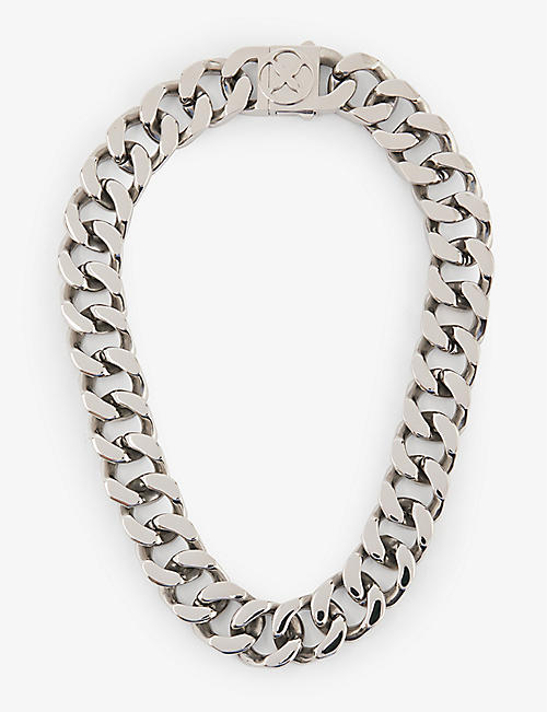 VITALY: Riot recycled stainless-steel necklace