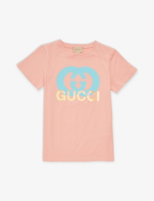 GUCCI: Logo-print cotton-jersey T-shirt 4-12 years