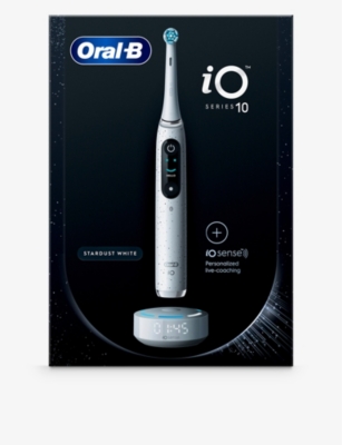 ORAL B: Braun iO 10 Stardust electric toothbrush with travel case