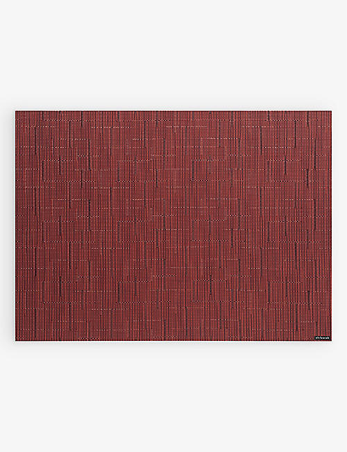 CHILEWICH: Rectangle-shape woven bamboo placemat 36cm x 48cm