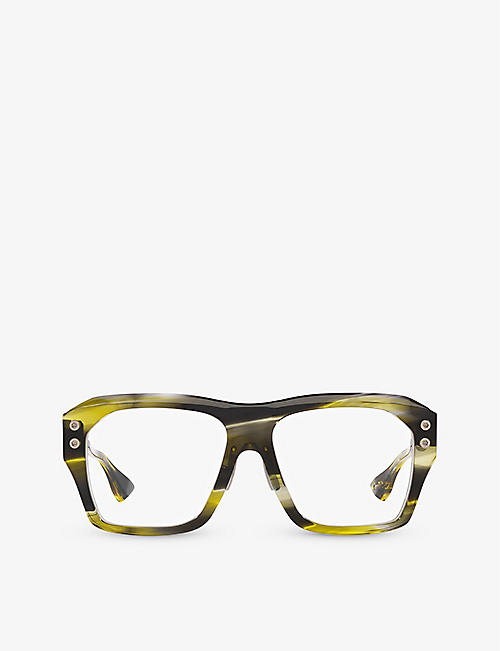 DITA: GRAND APX rectangle-frame acetate sunglasses