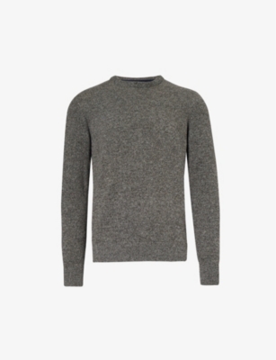 BARBOUR: Essential crewneck regular-fit wool-blend jumper