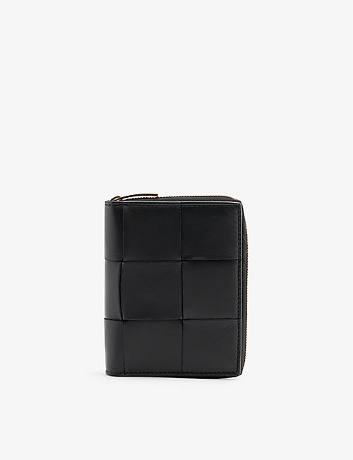 BOTTEGA VENETA: Intrecciato padded zip-around leather wallet