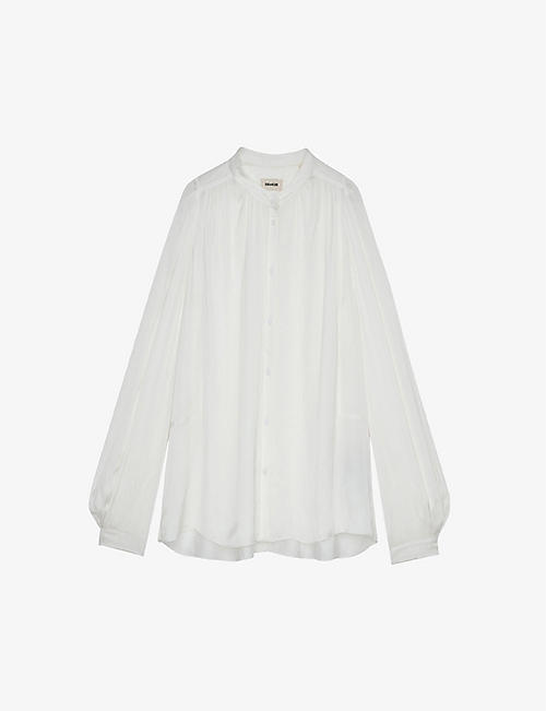 ZADIG&VOLTAIRE: Tchin V-neck woven blouse