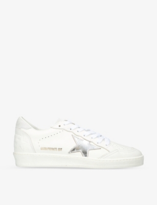 GOLDEN GOOSE: Exclusive Men's Ball Star star-patch leather low-top trainers