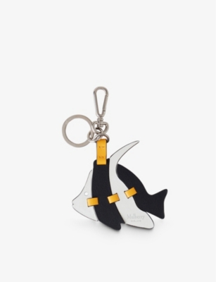 MULBERRY: Angel Fish Puzzle leather keyring