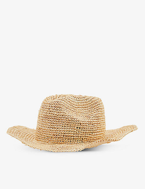 MONDAY SWIMWEAR: Exuma wide-brim straw fedora hat