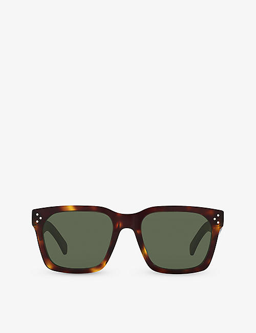 CELINE: CL000384 CL40248I irregular-frame acetate sunglasses