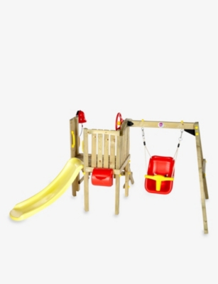 PLUM: Toddlers Tower wooden climbing frame and swing