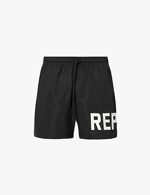 REPRESENT: Brand-typography quick-drying swim shorts