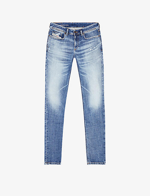 DIESEL: 1979 Sleenker mid-rise skinny stretch-denim jeans