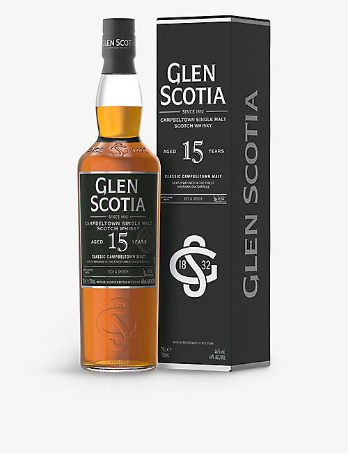 GLEN SCOTIA: Glen Scotia 15-year-old single-malt Scotch whisky 700ml