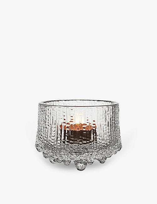 IITTALA: Ultima Thule glass tealight holder 6.5cm