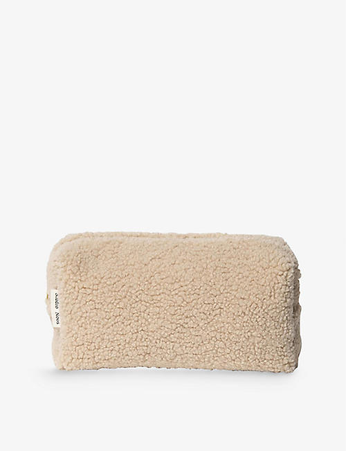 STUDIO NOOS: Teddy logo-embroidered woven pouch