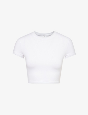 ALO YOGA: Alosoft Finesse round-neck stretch-woven T-shirt