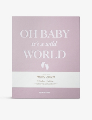 PRINT WORKS: Baby it's a Wild World photo album book 31.5cm x 26cm