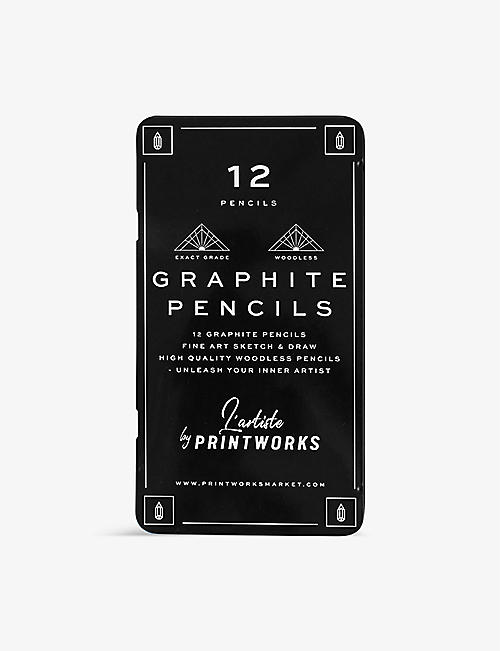 PRINT WORKS: L'Artiste aquarelle pencils set of 12