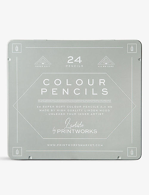 PRINT WORKS: Classic colouring pencils set of 24