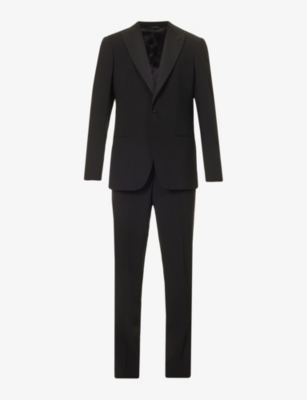 GIORGIO ARMANI: Regular-fit single-breasted wool suit