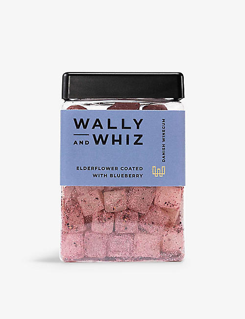 WALLY AND WHIZ: Wally and Whiz elderflower and blueberry winegums 240g