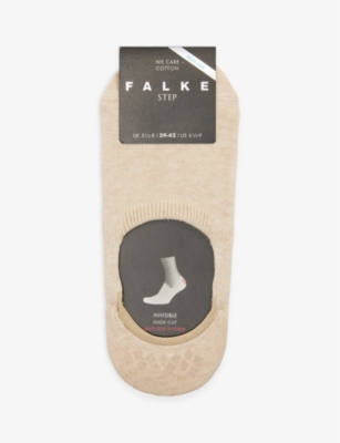 FALKE: Step High Cut No Show cotton-blend socks