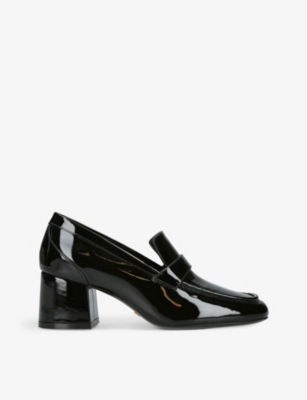 STUART WEITZMAN: Sleek heeled patent-leather loafers