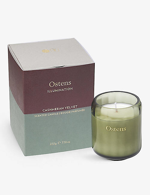 OSTENS: Illumination Cashmeran Velvet scented candle 220g